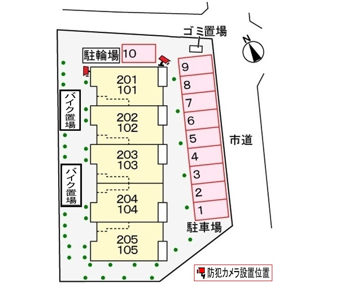 SchonGartenの区画図