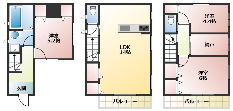 芝下1丁目住宅Aの間取り