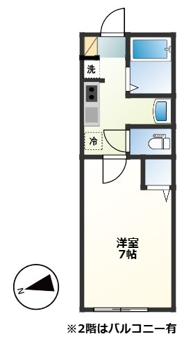 （仮称）和良比アパートの間取り