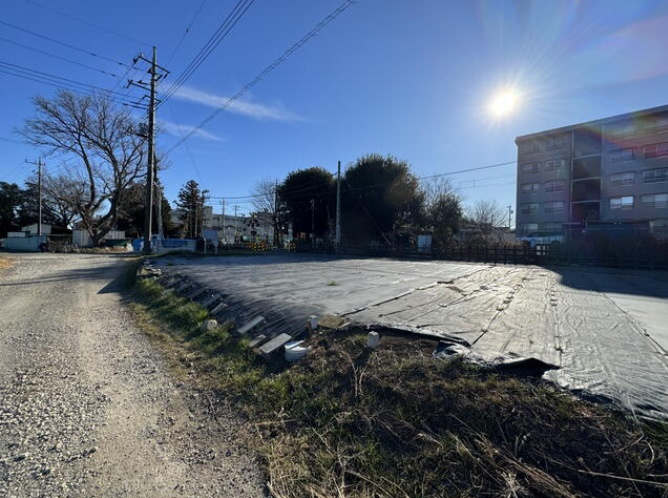 敷地面積60.5坪　売地　川越市笠幡　の外観|更地　土地面積60.5坪！建築条件なし売地！お好きなハウスメーカーで建築可能です♪日当たり良好♪