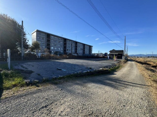 敷地面積60.5坪　売地　川越市笠幡　の前面道路含む現地写真|角地！三方道路！南東側4.0ｍ、北東側5.0ｍ、北西側4.0ｍ