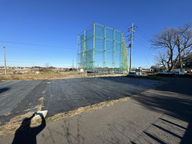 敷地面積60.5坪　売地　川越市笠幡　の前面道路含む現地写真|日当たり良好♪