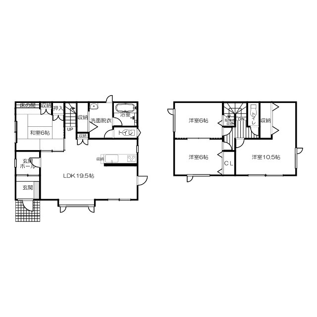 美原5丁目　中古住宅の間取り