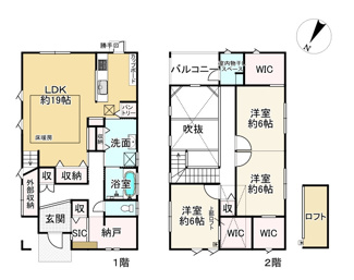 【間取り】 | 近江八幡市西元町　中古戸建