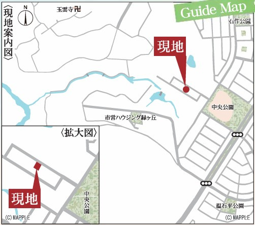 新築戸建・新築建売　東部ニュータウン　緑ケ丘第一小・緑ケ丘中の地図|現地案内図