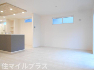 【居間・リビング】 | 郡山市安積荒井2丁目新築一戸建て2棟 | 使いやすいリビングです