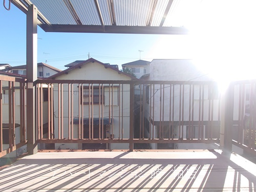 新逆井１丁目戸建のバルコニー