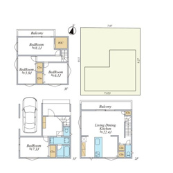 【参考プラン】 | LDK22帖以上+主寝室8帖以上+WIC+車庫付4LDKプラン（建物面積117.06平米）