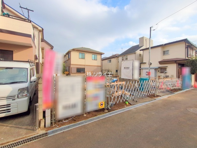 所沢市北中6期全2棟　新築戸建　グレースの前面道路含む現地写真