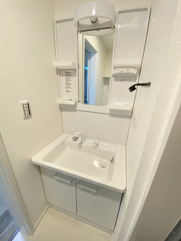 カルム左門町の洗面所