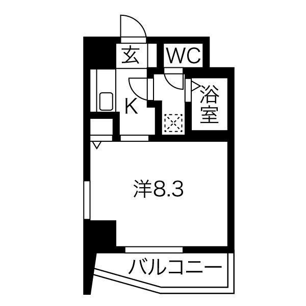 アビタシオン鶴舞の間取り
