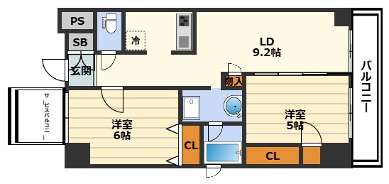 コンフォート大阪天満宮の間取り