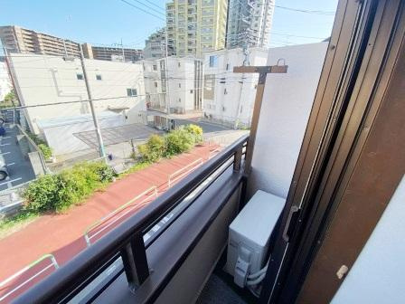 豊田ハイツのバルコニー|広々としたバルコニーです