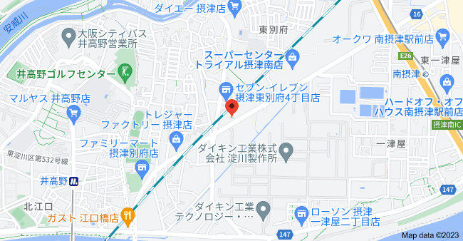 ピュア別府の地図