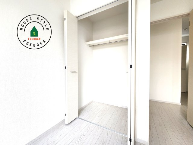 N・大野城市山田2丁目第1-2棟（1号棟）の内観：施工例|大きなスペースがあり、収納には困りません。