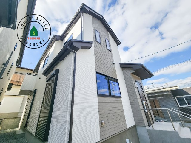 福岡市東区土井4丁目第1-2棟（A号棟）の外観|デザイン性のある外観です。