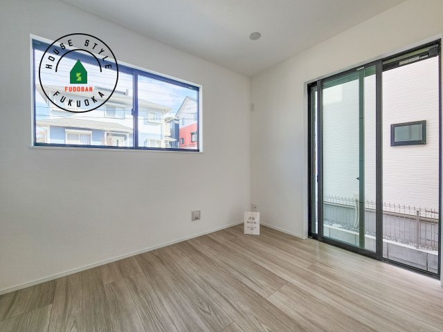 福岡市東区土井4丁目第1-2棟（A号棟）の和室|将来的に、琉球畳を引きまして和室風にすることも可能です。