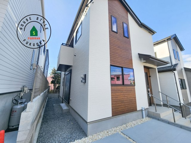 福岡市東区土井4丁目第1-2棟（B号棟）の外観|デザイン性のある外観です。