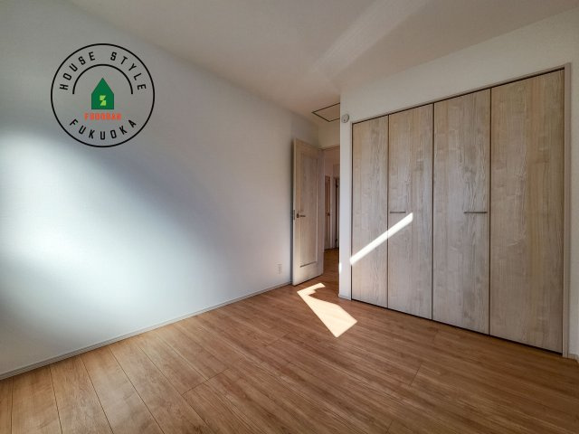 福岡市東区土井4丁目第1-2棟（B号棟）の和室|将来的に、琉球畳を引きまして和室風にすることも可能です。