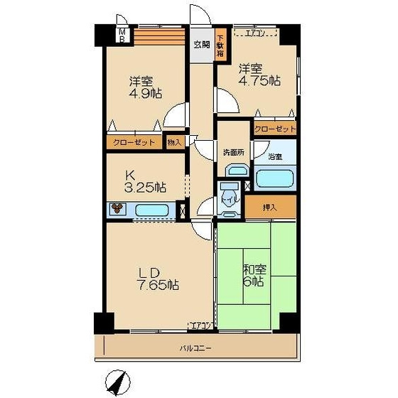 ヌーベルヴィラⅡの間取り