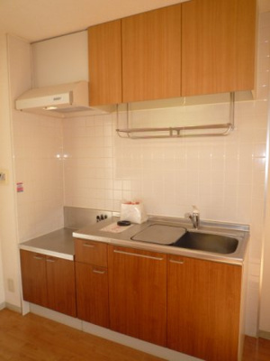 都市ガス使用のキッチン