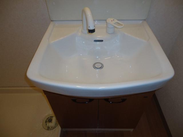 サモードパレスＡの洗面所|洗髪洗面化粧台