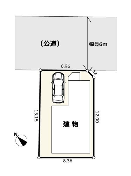 横浜市緑区東本郷５丁目の新築一戸建の区画図