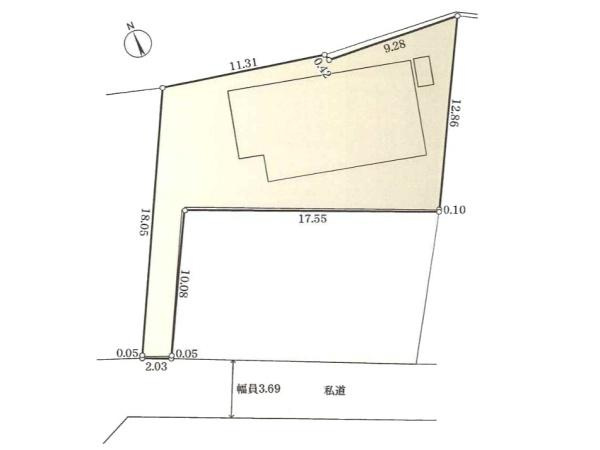 横浜市保土ケ谷区上菅田町の中古一戸建の区画図