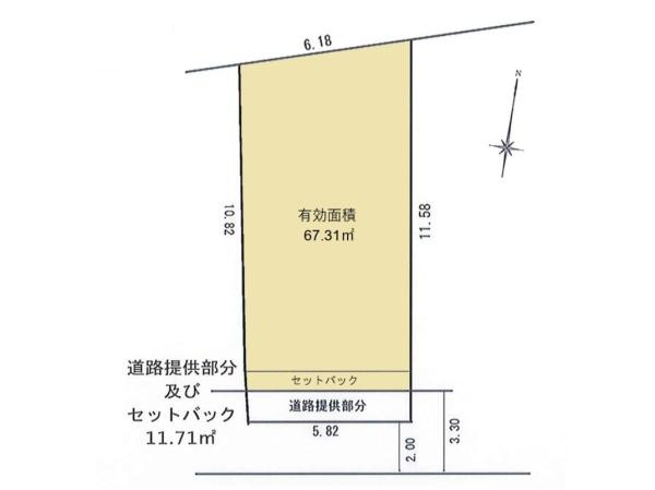 横浜市西区藤棚町２丁目の売地の土地図