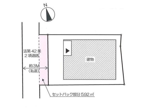 横浜市西区西戸部町３丁目の新築一戸建の区画図