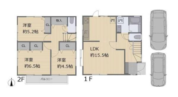 三浦郡葉山町一色の中古一戸建の間取り