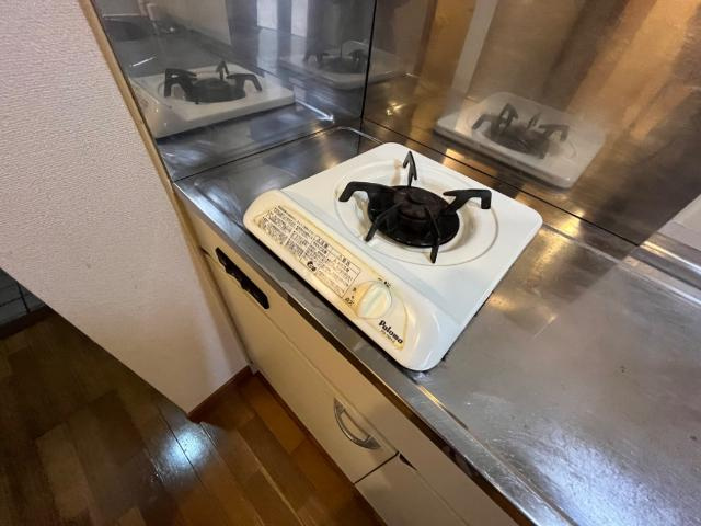 ドリームハウスのキッチン|一口ガスコンロ