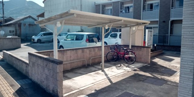 【その他共用部分】 | クレイノフェリオ高野口 | 屋根付き駐輪場