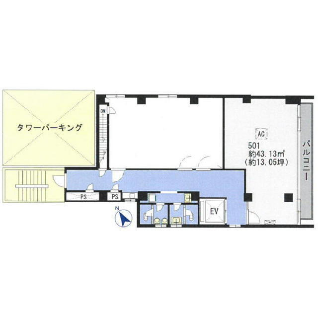 岐阜市神田町２丁目の事務所の間取り
