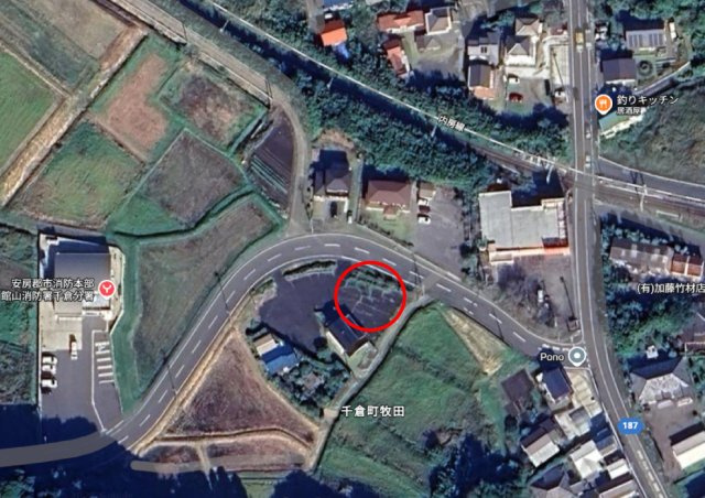 南房総市千倉町牧田の売地の地図