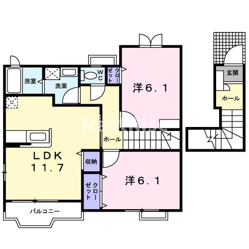 フォレスト・ケイ弐番館の間取り|間取図