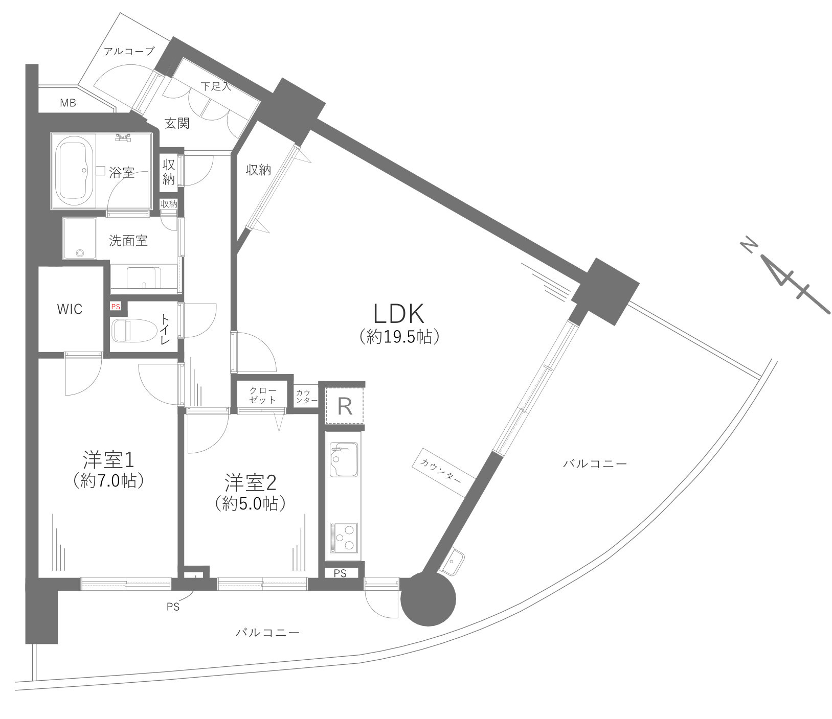 京急シティ上永谷L-ウィングイーストウィング
