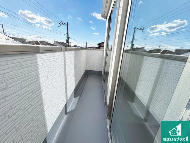 神戸市西区糀台　第2期　新築一戸建てのバルコニー|日当たりのよいバルコニー！お部屋が開放的に！
