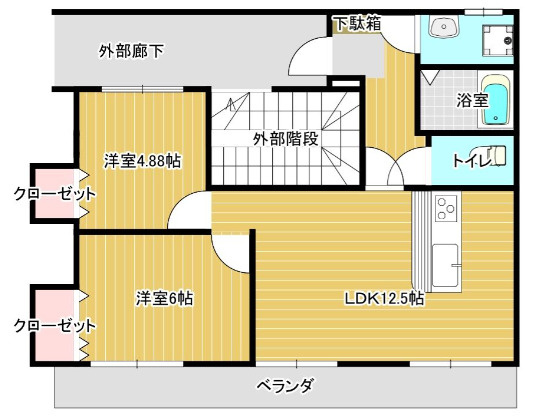 ベアコーポの間取り