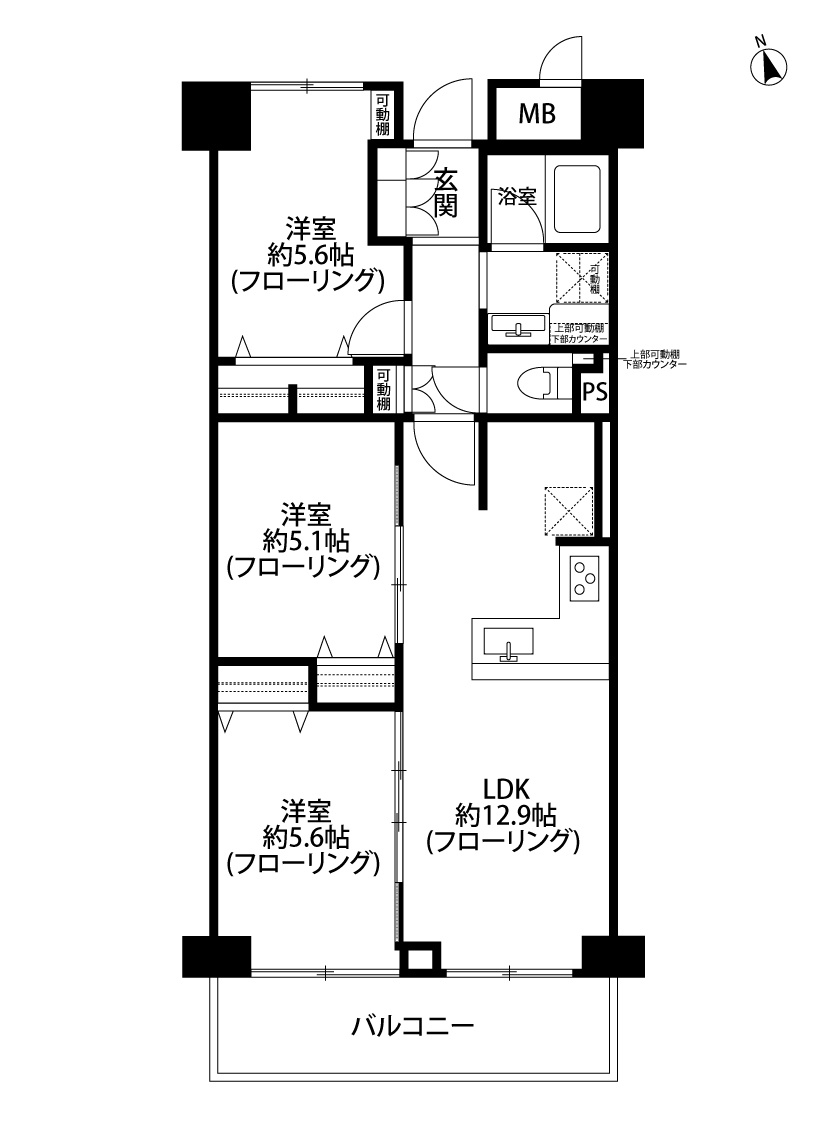 ファミール野江の間取り