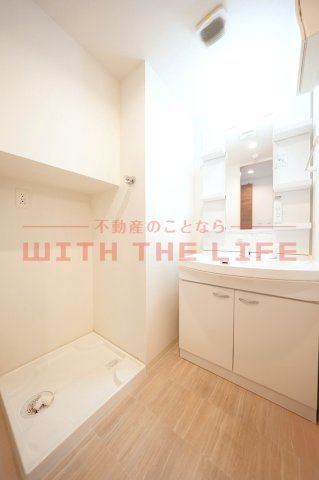 サクスィード久留米西【キャンペーン対象物件】の洗面所|ゆったりとスペースのある洗面所