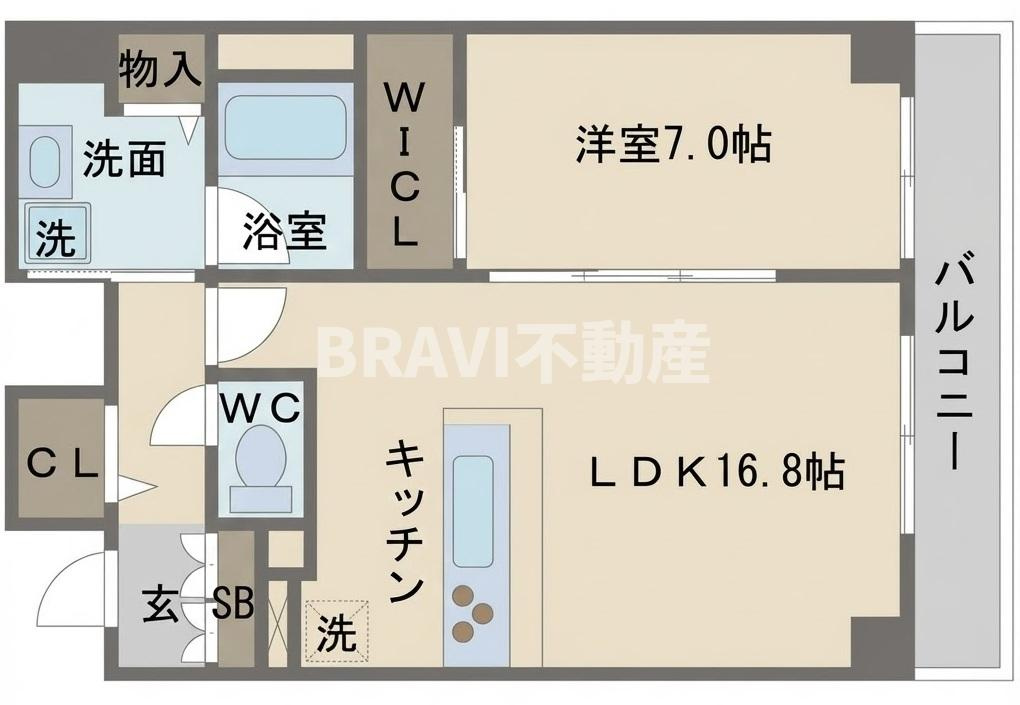 BRAVI南堀江（ブラービ南堀江）　BRAVI不動産の間取り|【BRAVI南堀江】