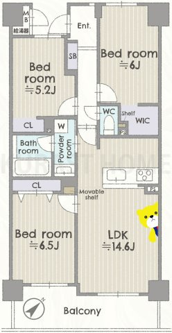 グラン・コート嵐山　3階