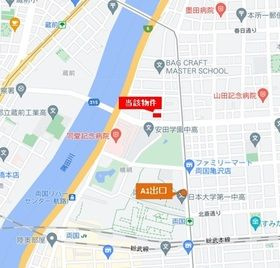 リビオメゾン両国ノースの地図