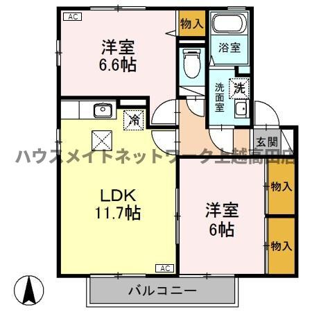 ビリーブの間取り|間取図