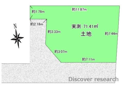 町田市旭町３丁目　売地の区画図