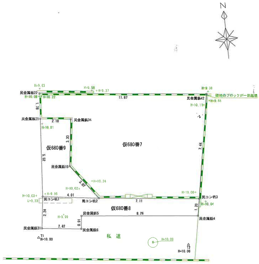 町田市旭町３丁目　売地の地図