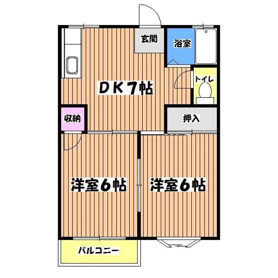 【間取り】 | メゾンアンネタージュⅡ