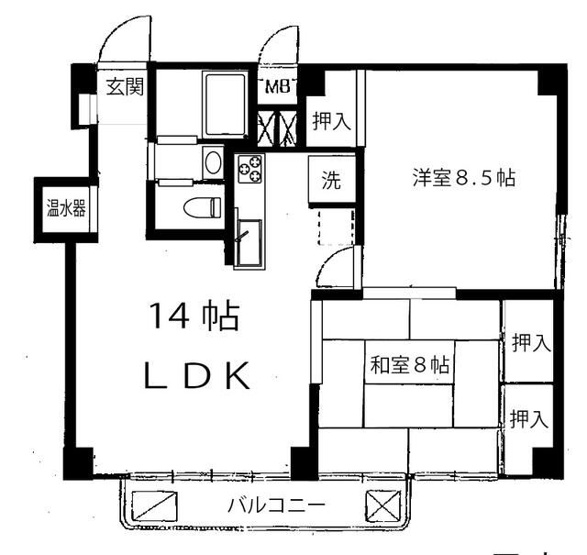 【間取り】 | ヴェラハイツ赤坂新坂町