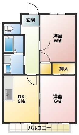 【間取り】 | ２ＤＫの間取り！